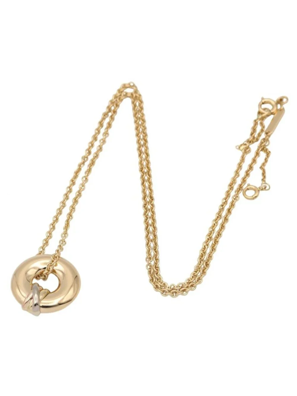 Cartier Necklace Trinity 42 43 18K White Gold